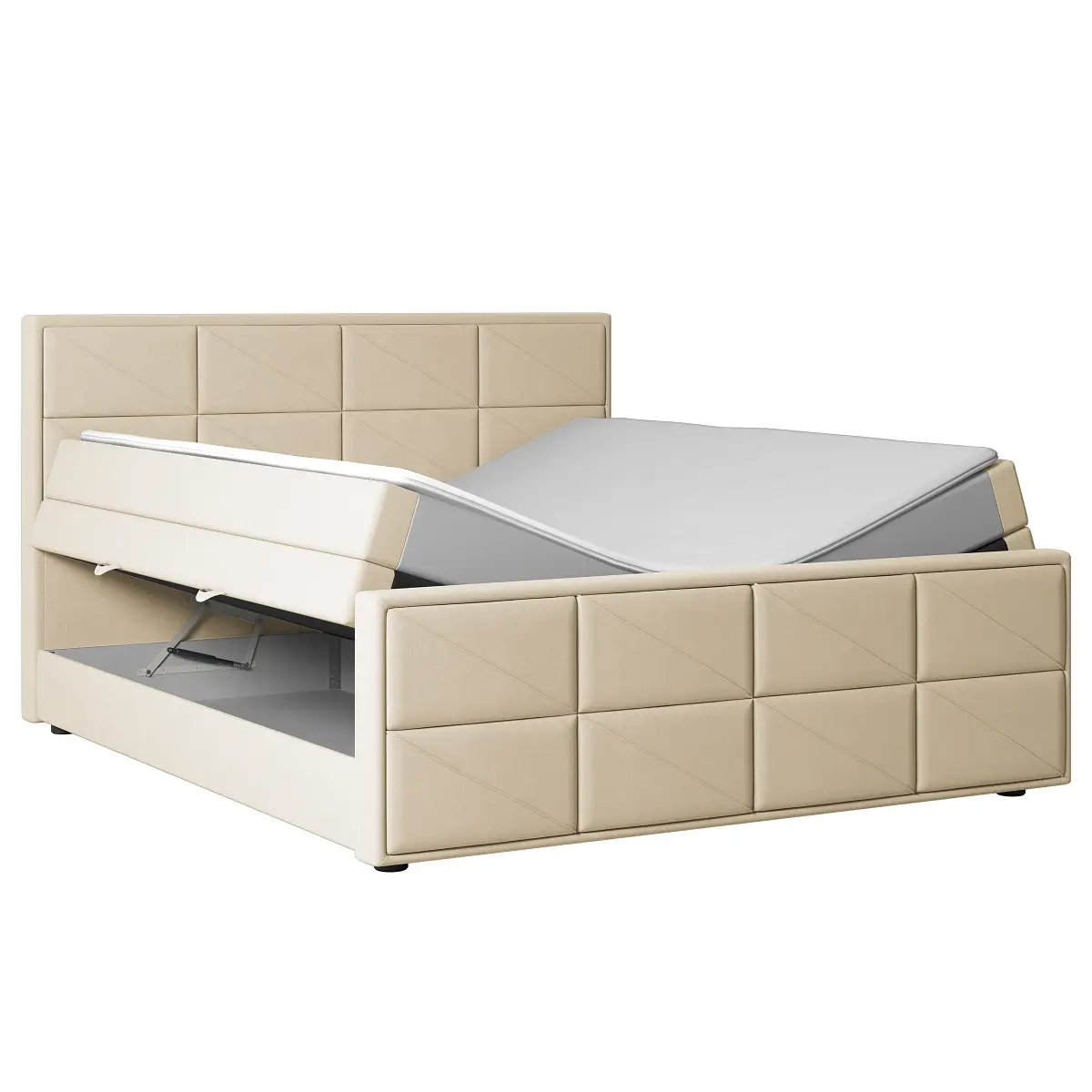 Loftscape Boxspringbett Thendele | Beige