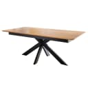 Ausziehbarer Massiver Esstisch Noye 160 x 90cm Braun | Braun
