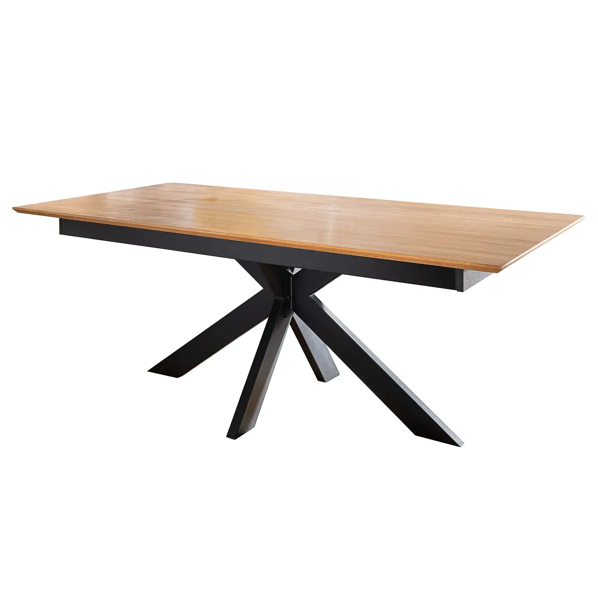 Ausziehbarer Massiver Esstisch Noye 160 x 90cm Braun | Braun