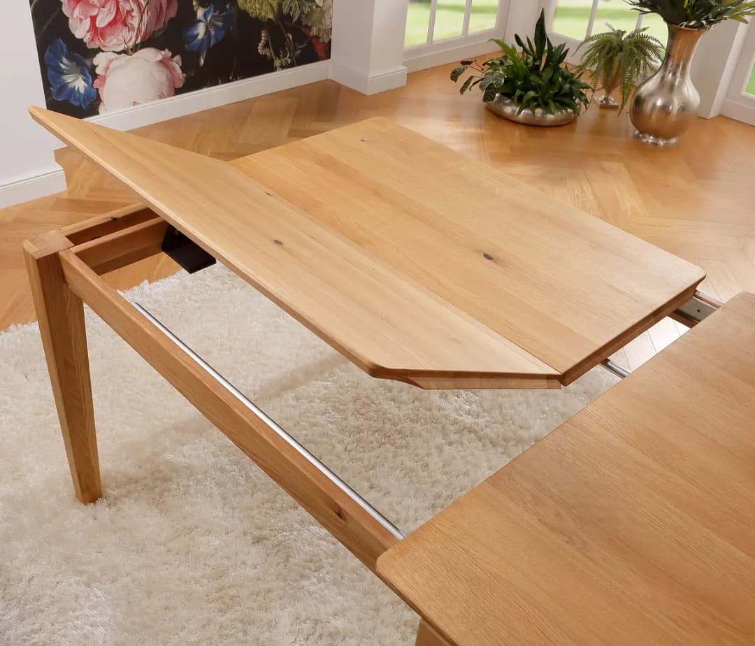 Ausziehbarer Massiver Esstisch Onut 180 x 90cm Braun | Braun