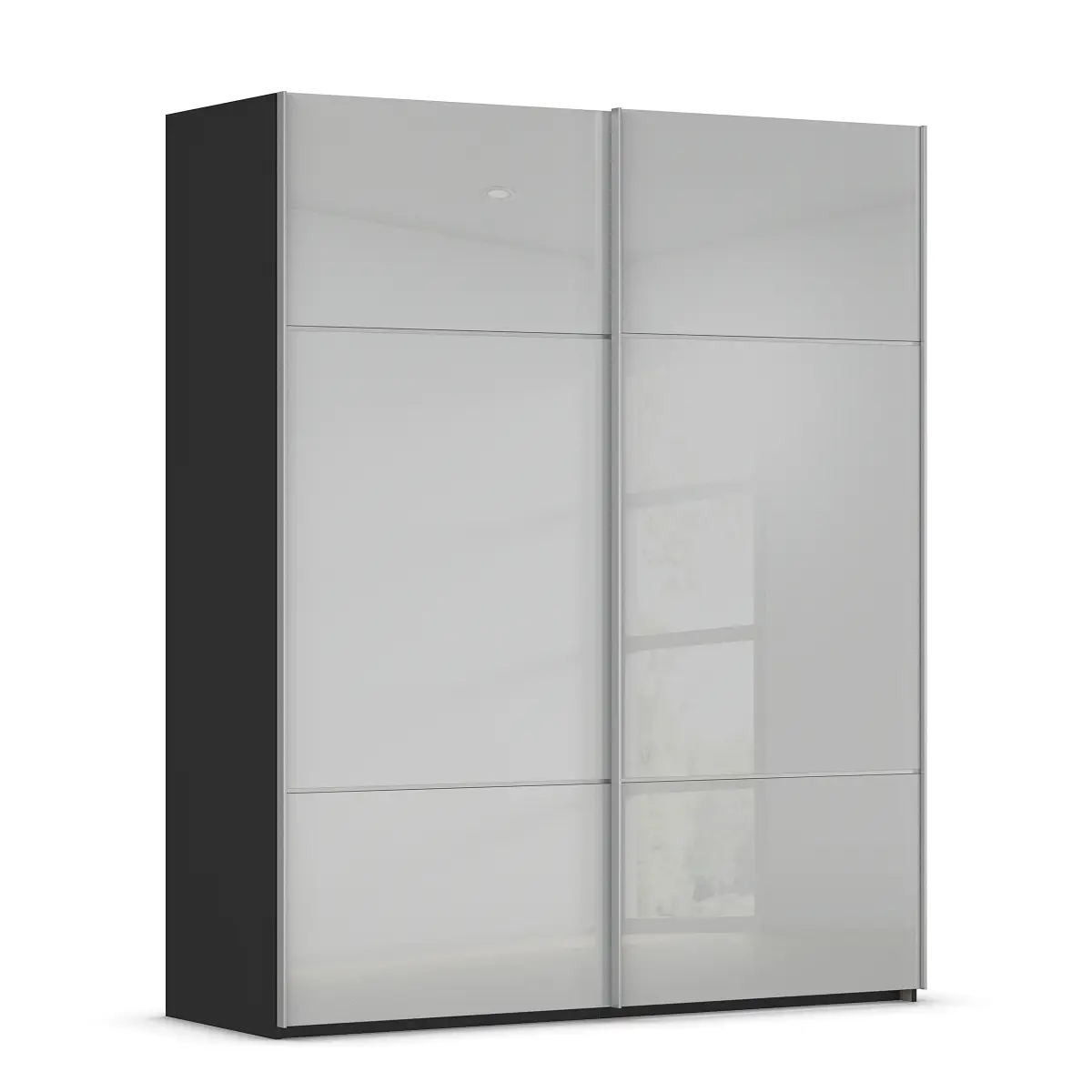 rauch Orange Schwebetürenschrank Covalo | Schwarz