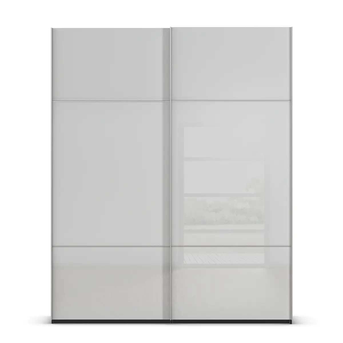 rauch Orange Schwebetürenschrank Covalo | Schwarz