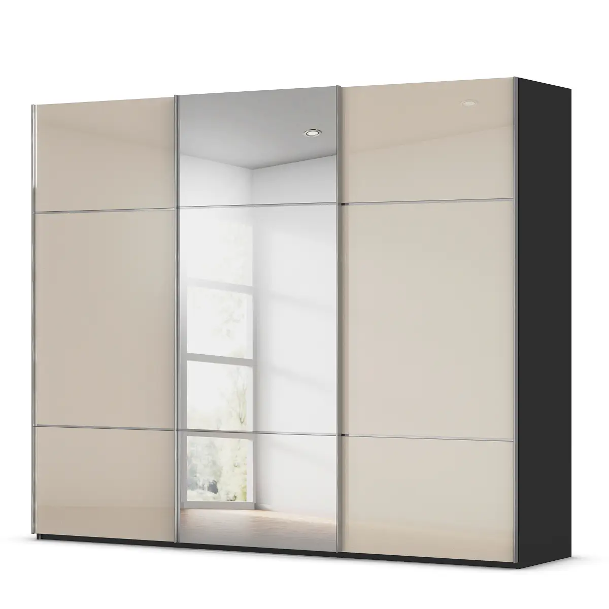 rauch Orange Schwebetürenschrank Covalo | Mehrfarbig