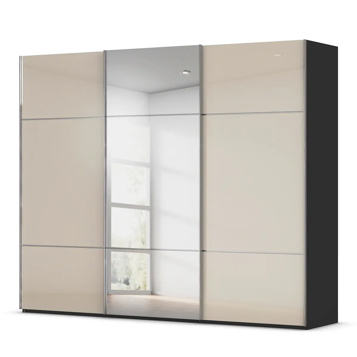 rauch Orange Schwebetürenschrank Covalo | Mehrfarbig