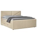 Fredriks Boxspringbett Ledvina 180 x 200cm Webstoff Pria Beige H2 / H3