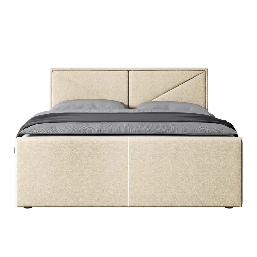 Fredriks Boxspringbett Ledvina 180 x 200cm Webstoff Pria Beige H2 / H3