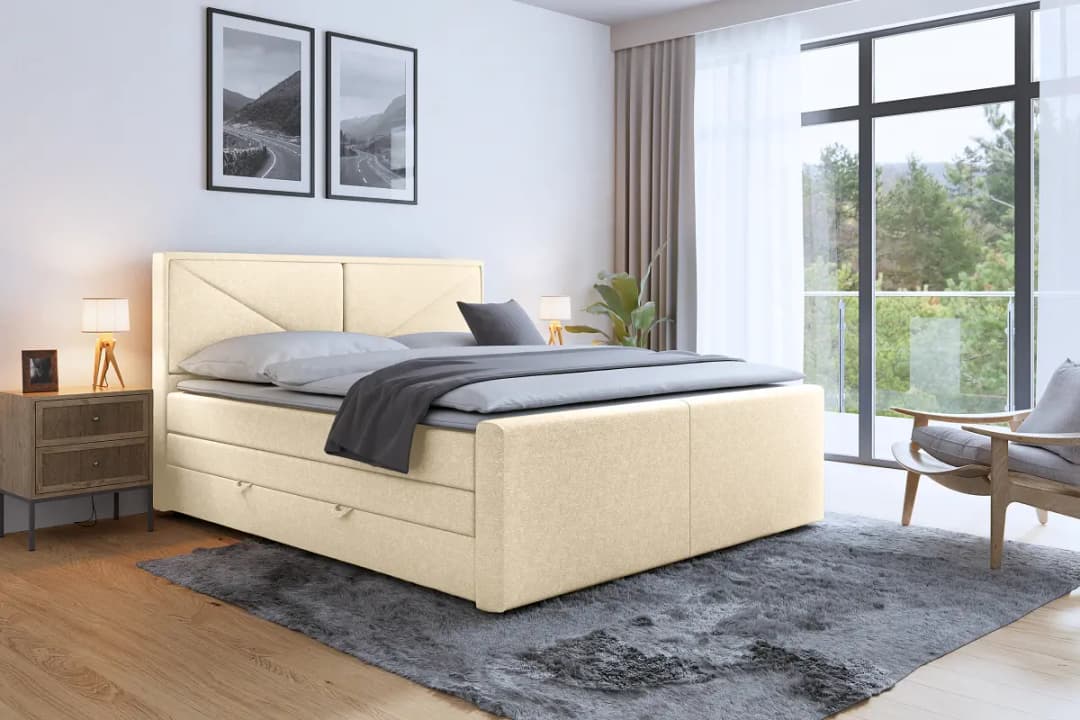 Fredriks Boxspringbett Ledvina | Beige