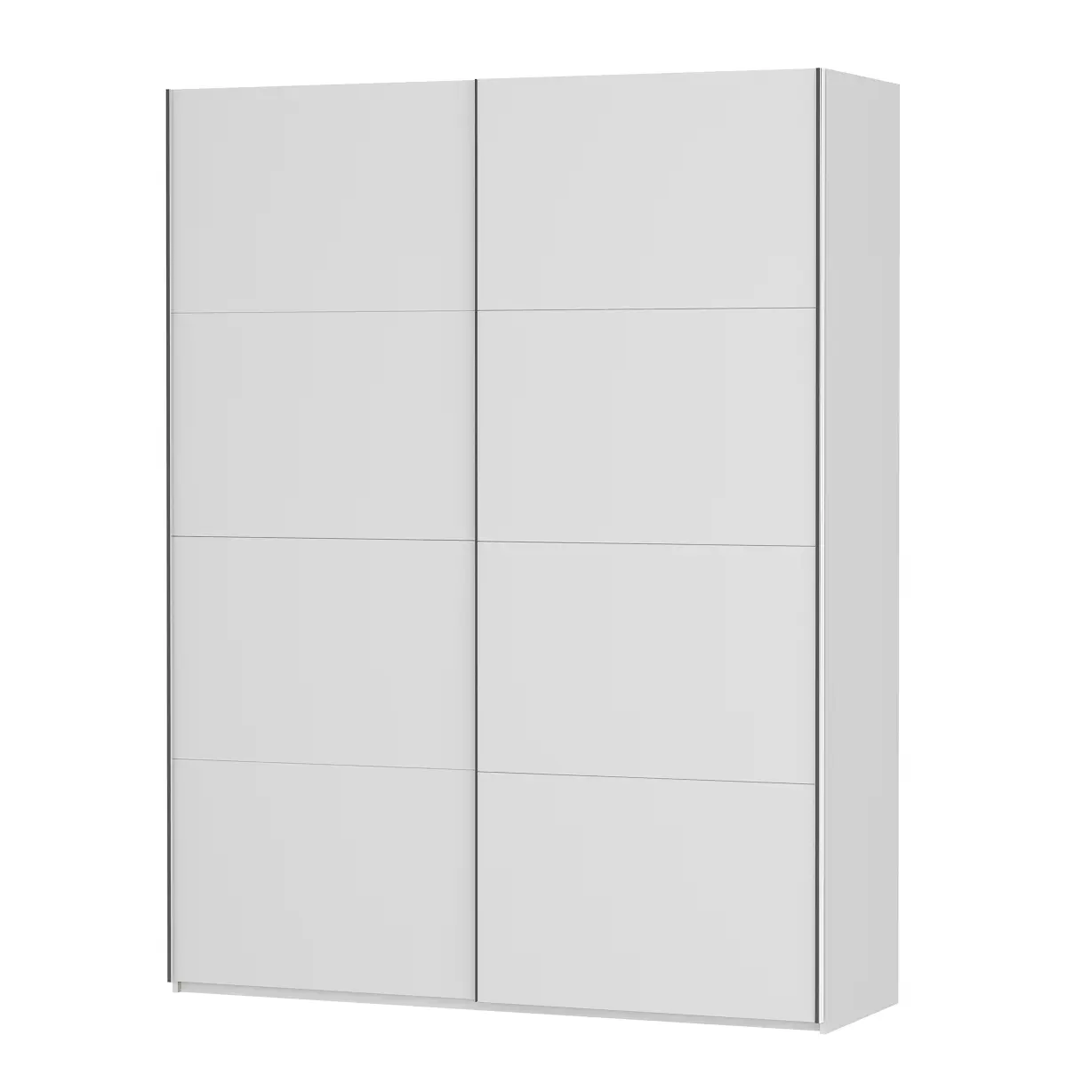Schwebetürenschrank Arbery 180cm Weiß/Weiß ohne Spiegeltür/-en | Weiß