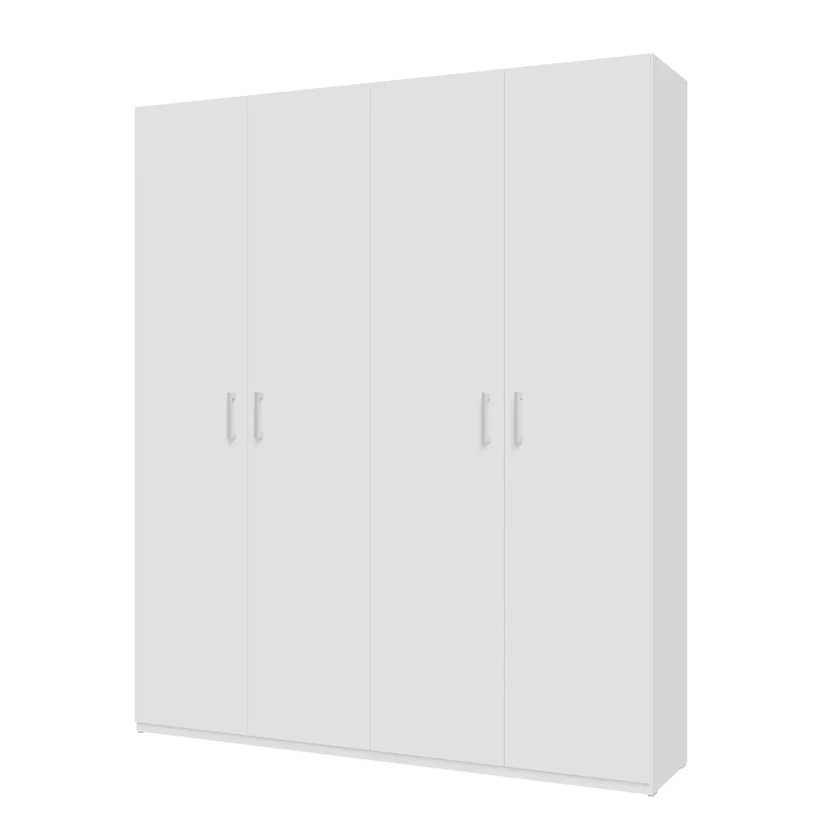 loftscape Drehtürenschrank Younts 178cm Weiß | Weiß
