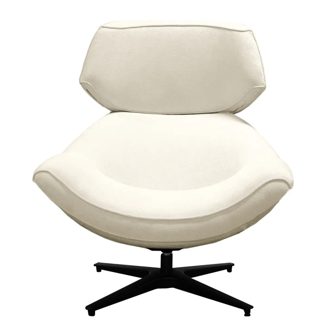 Drehsessel Beige Webstoff Stormy | Beige