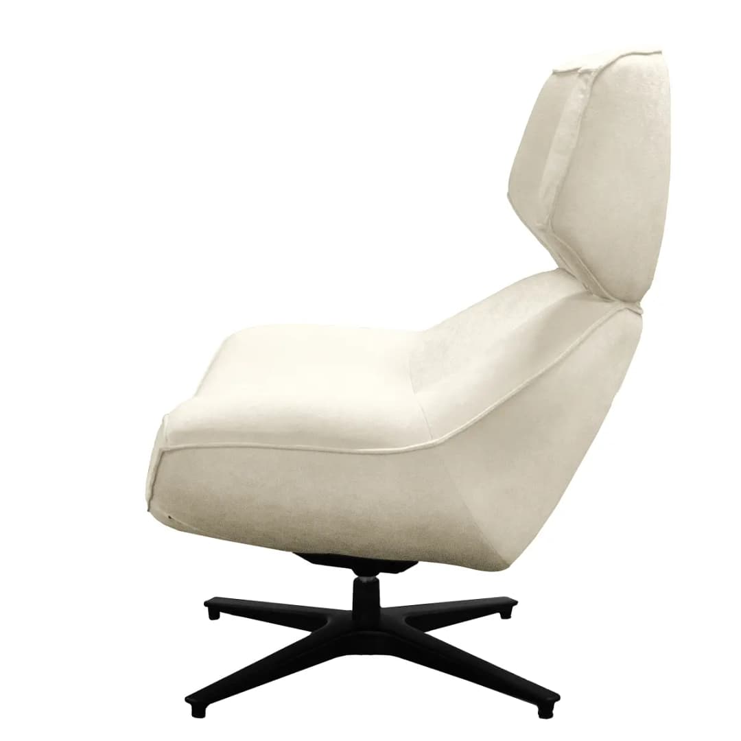 Drehsessel Beige Webstoff Stormy | Beige