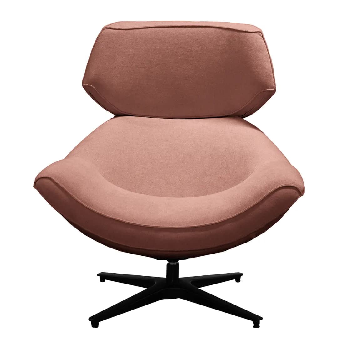 Drehsessel Pink Webstoff Stormy | Rosa
