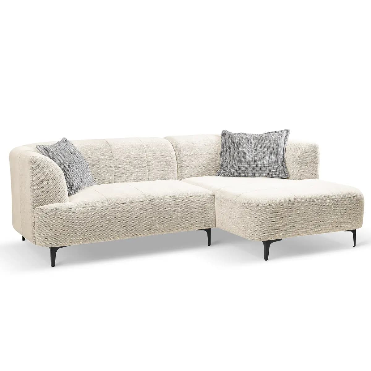 Fredriks Ecksofa mit Longchair Monja | Beige