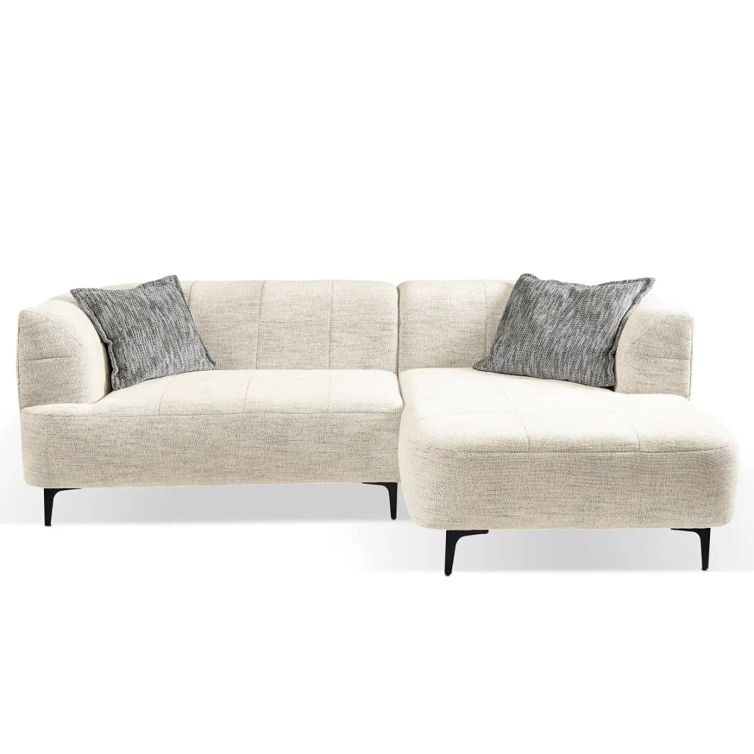 Fredriks Ecksofa mit Longchair Monja | Beige