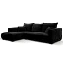 Fredriks Ecksofa mit Longchair Tila | Schwarz