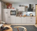 pino Autarke Küchenzeile Kühl+Apotheker | Grau