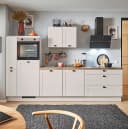 pino Küchenzeile Seitenschrank B 280cm Ausrichtung links Grau/Kaschmir