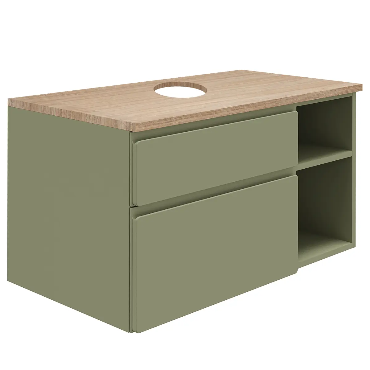 Waschtischunterschrank 90 cm | Grün