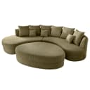 Fredriks Duana Sofa mit Ottomane | Grün