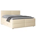 Loftscape Boxspringbett 180 x 200cm Webstoff Pria Beige | Beige