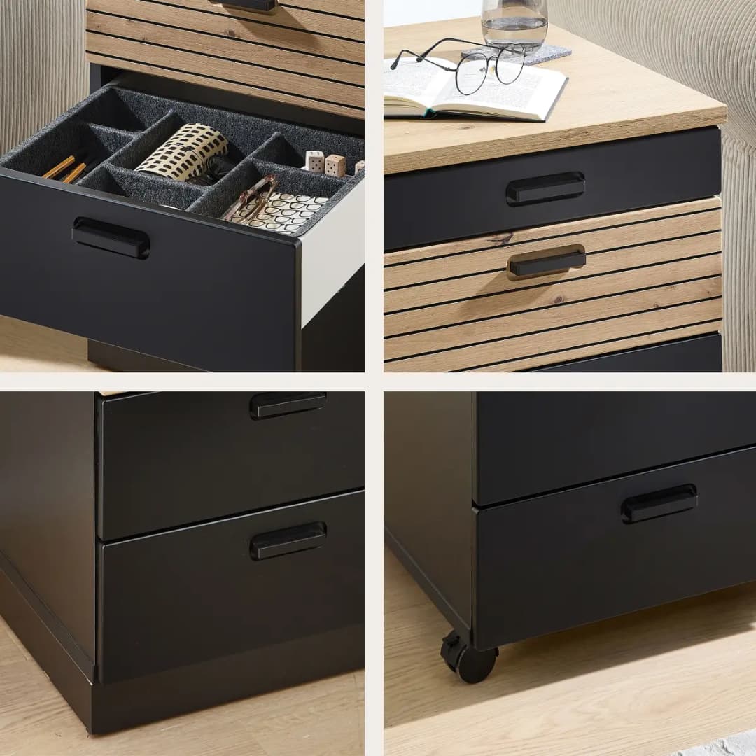 loftscape Rollcontainer Magury | Schwarz
