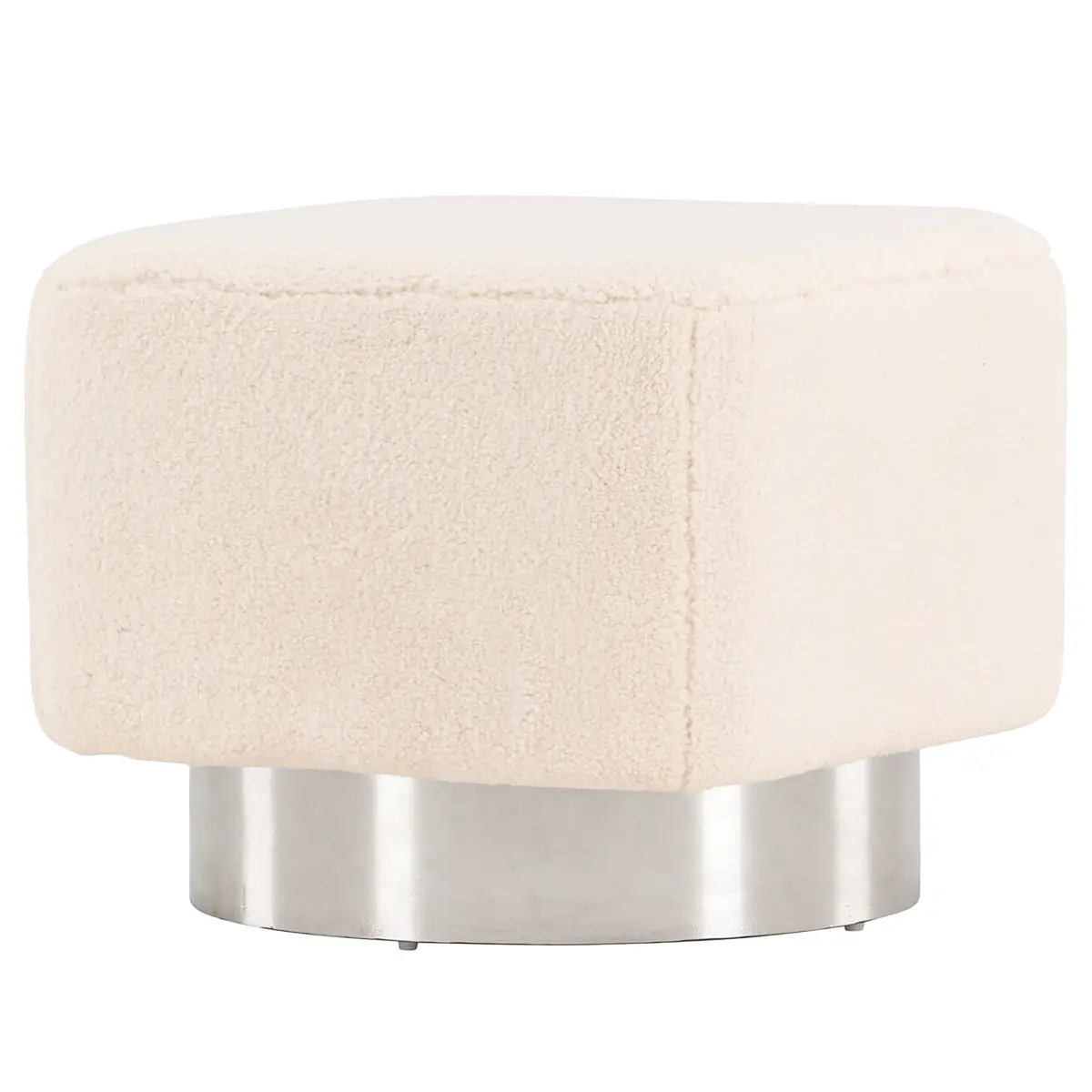 Venture Home Pouf Newton | Weiß