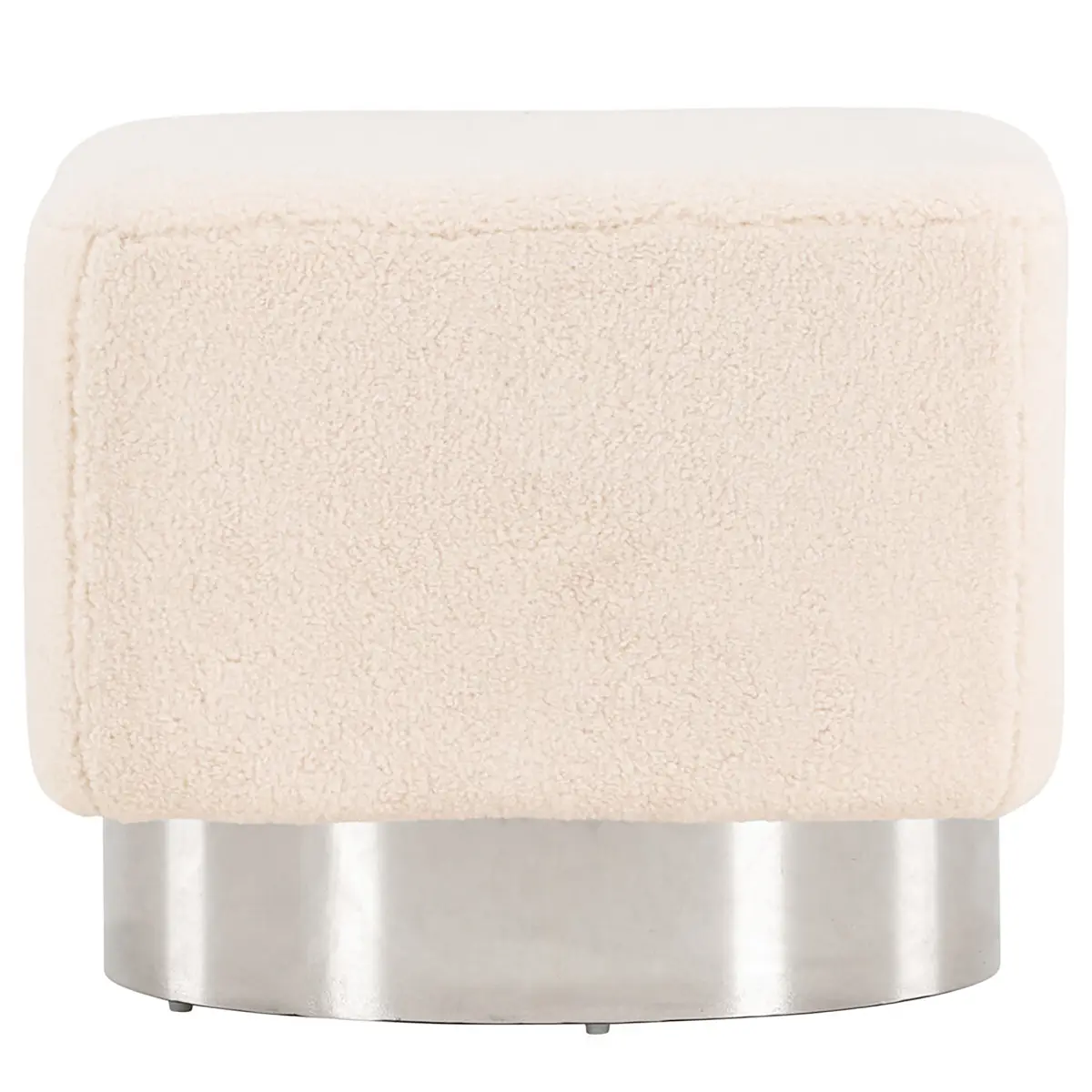 Venture Home Pouf Newton | Weiß