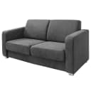 Fredriks 2-Sitzer Sofa mit Ausziehfunktion Grau Webstoff Colonia