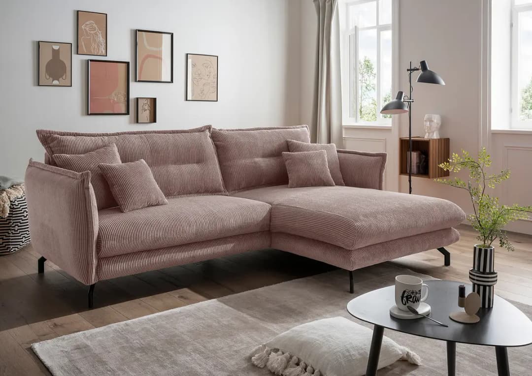 Fredriks Ecksofa Duana | Rosa