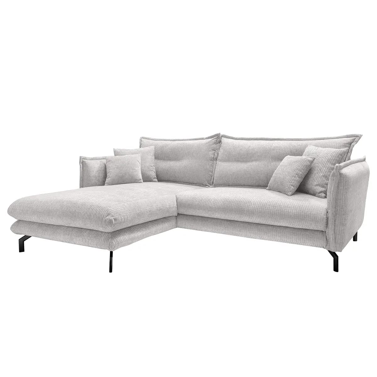 Fredriks Ecksofa mit Longchair Eris | Weiß