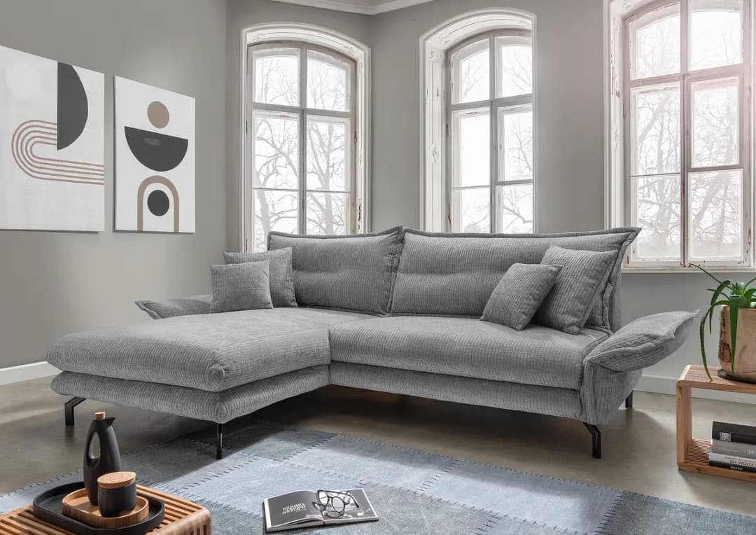 Fredriks Ecksofa Bixiu | Grau