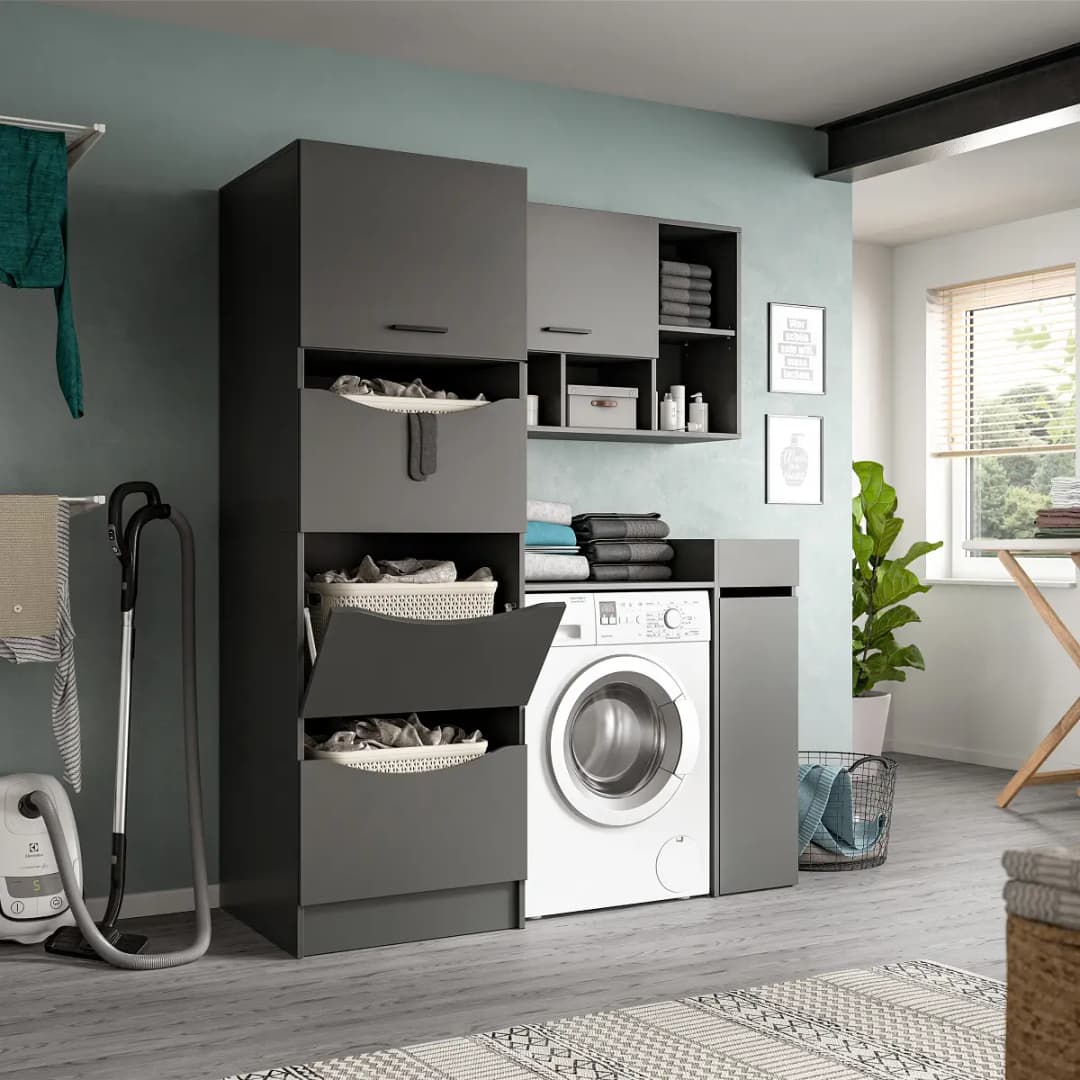 xonox home Waschmaschinenumbauset Free Kombi | Grau