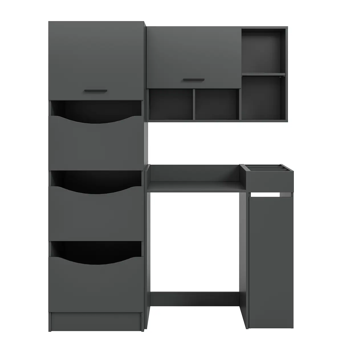 xonox home Waschmaschinenumbauset Free Kombi | Grau