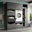 xonox home Waschmaschinenumbauset Free Kombi | Grau