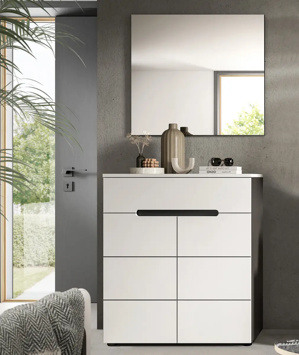 Garderobenset 2-teilig | Weiß