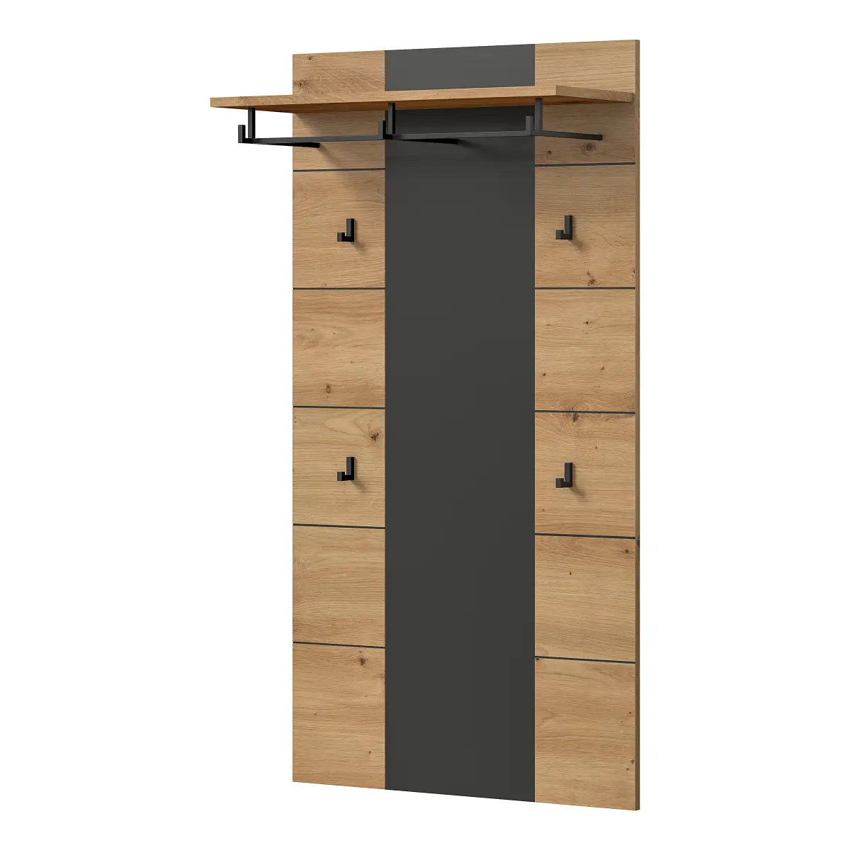 xonox home Garderobenpaneel | Holztöne