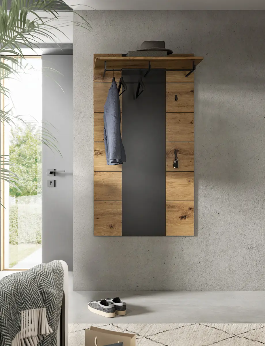 xonox home Garderobenpaneel | Holztöne