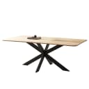Naturoo Esstisch Rayess mit Massivholzplatte 180cm Braun | Braun