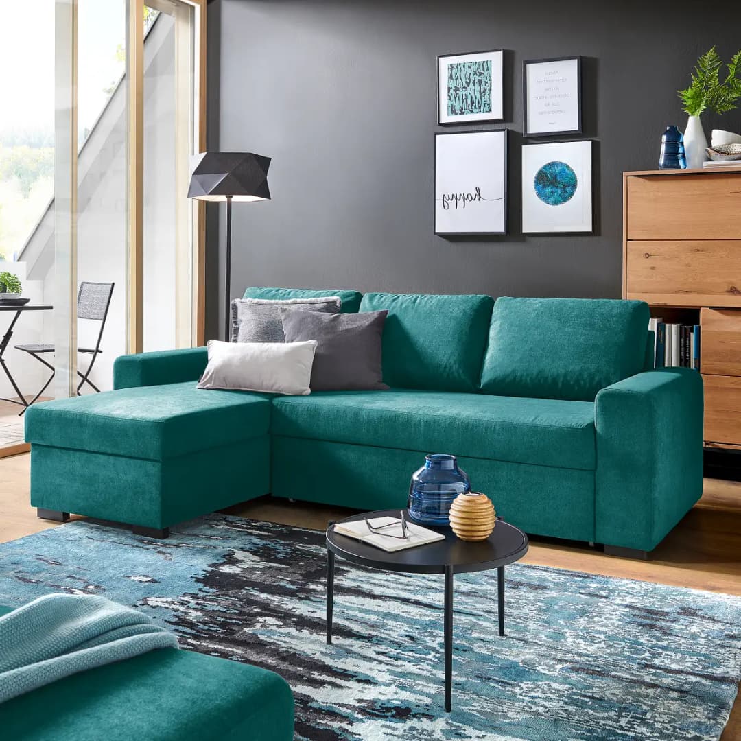 Fredriks Ecksofa Peiya | Blau