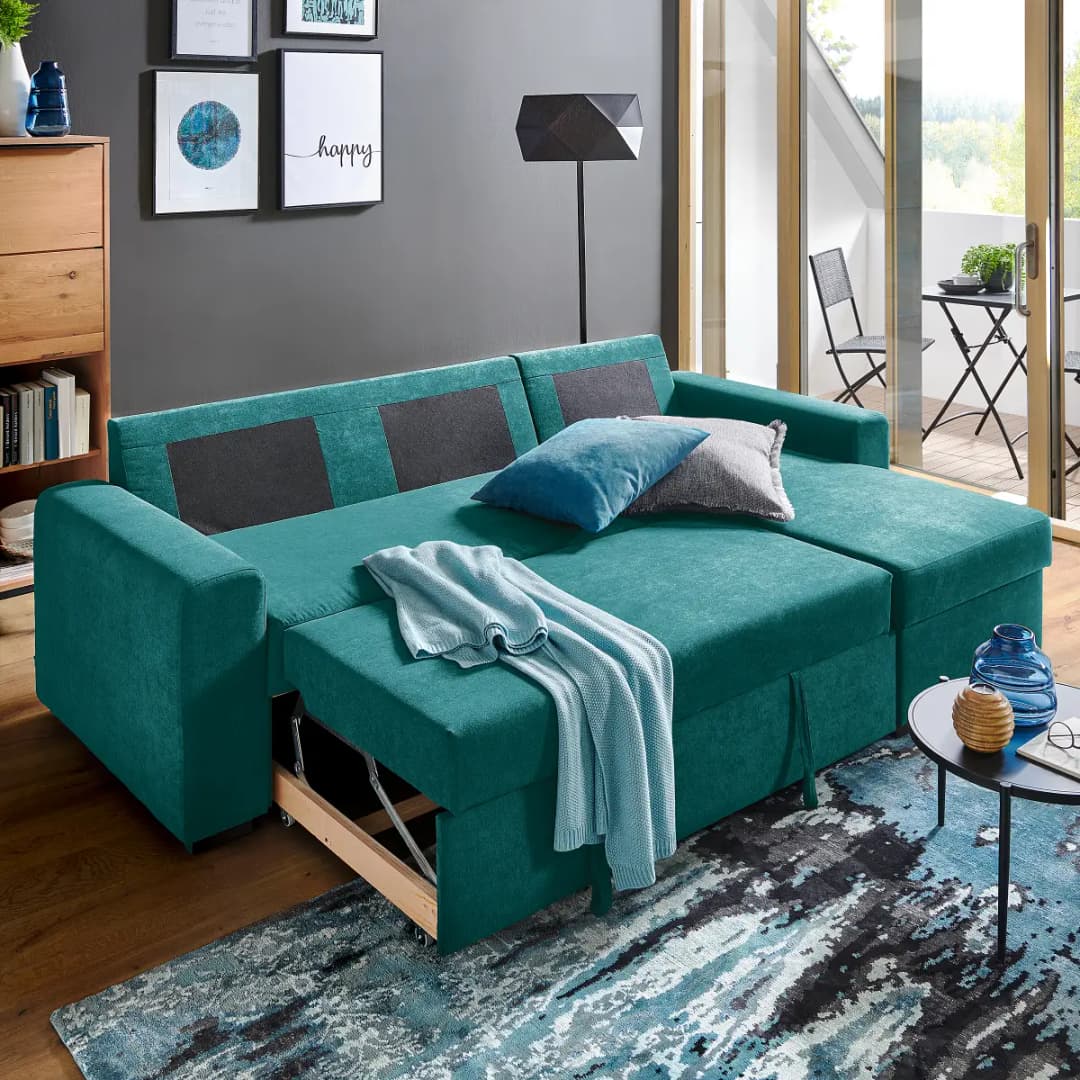 Fredriks Ecksofa Peiya | Blau
