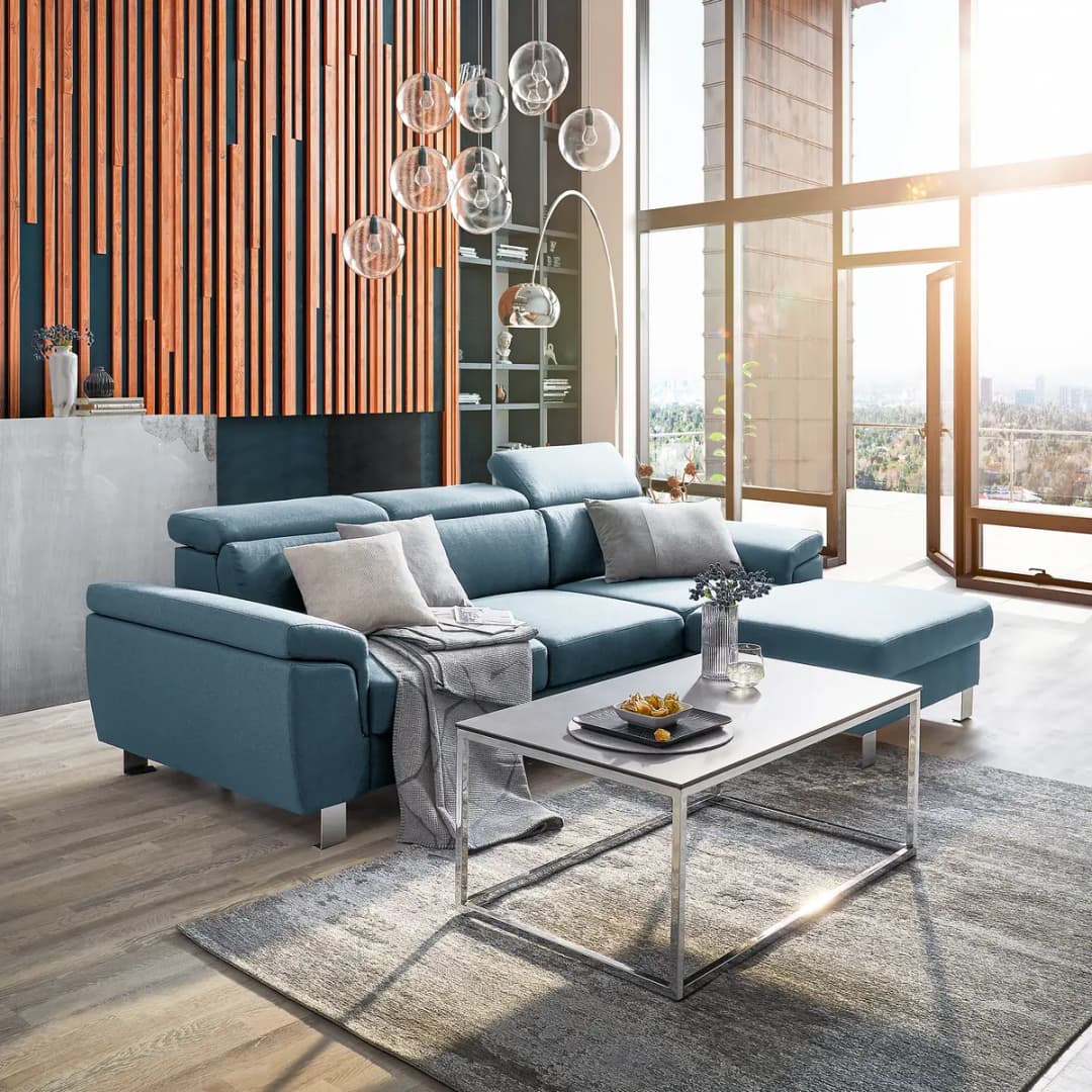 Fredriks Ecksofa Kenic | Blau