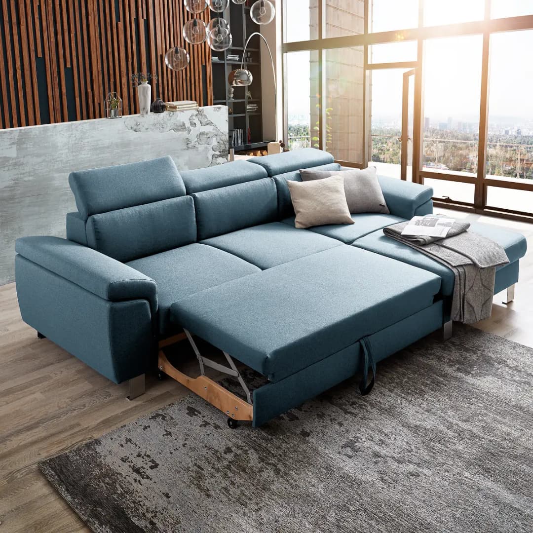 Fredriks Ecksofa Kenic | Blau