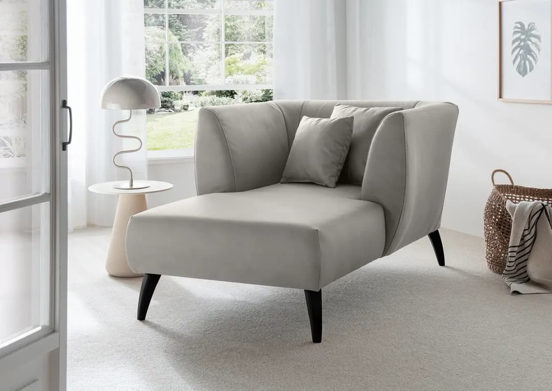 Fredriks XXL-Sessel Grau Microfaser Diala | Grau