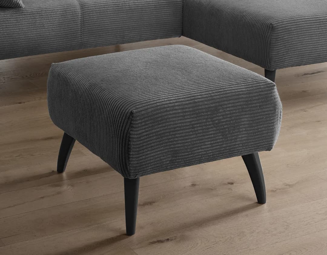 Fredriks Polsterhocker Duana | Grau
