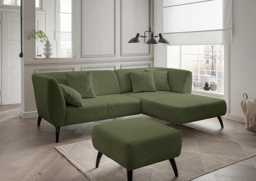 Fredriks Polsterhocker Zofie | Grün