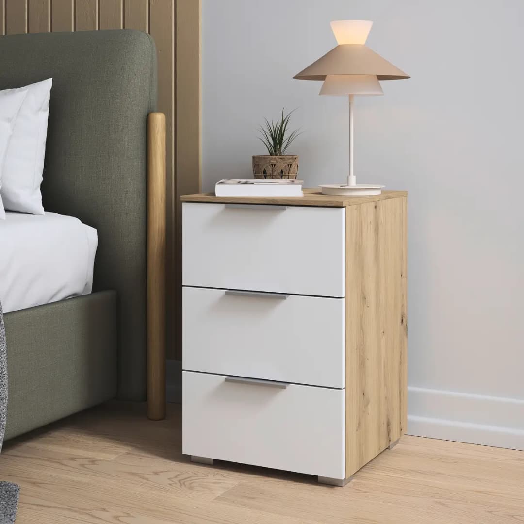 rauch Orange Nachtkommode 61cm 2er Set | Holztöne