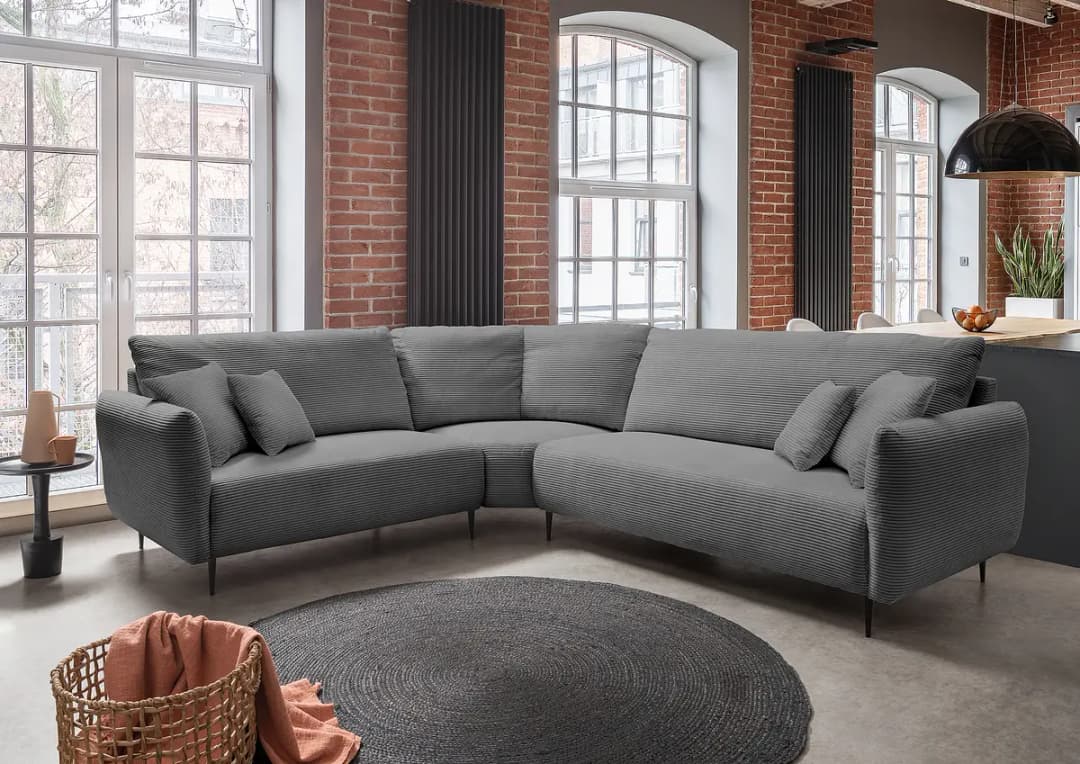 Ecksofa Duana | Grau