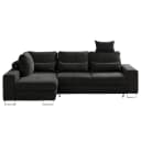 Fredriks Ecksofa Pomona | Schwarz