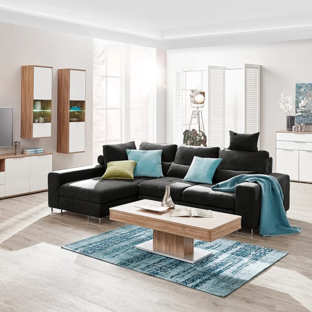 Fredriks Ecksofa Pomona | Schwarz