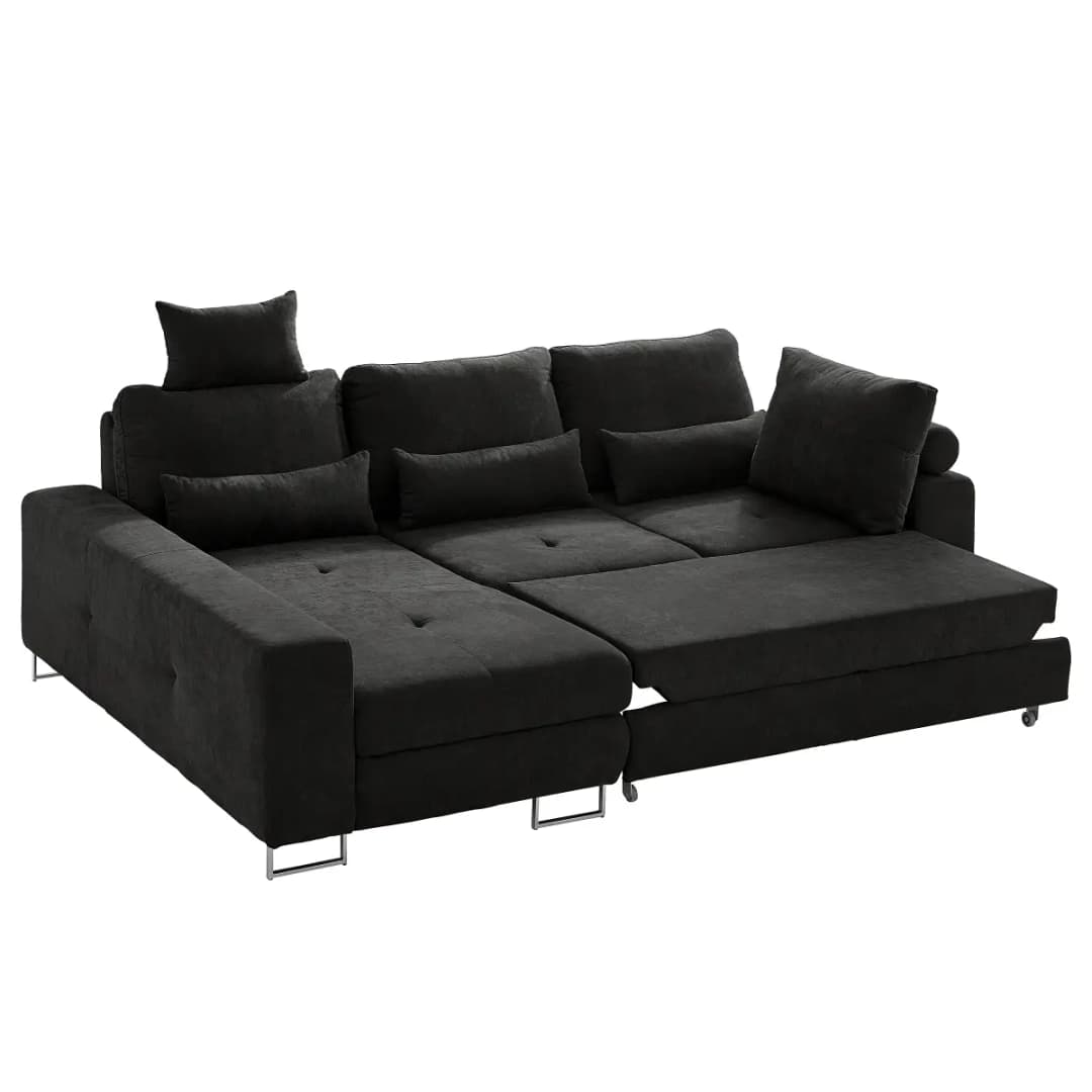 Fredriks Ecksofa Pomona | Schwarz
